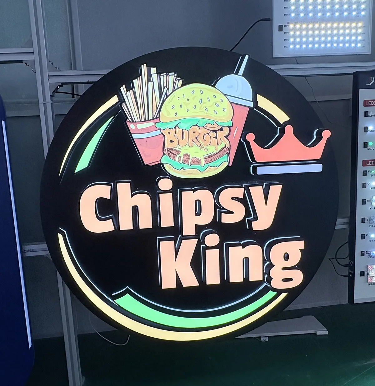 What light sources can be used to create acrylic luminous signs?