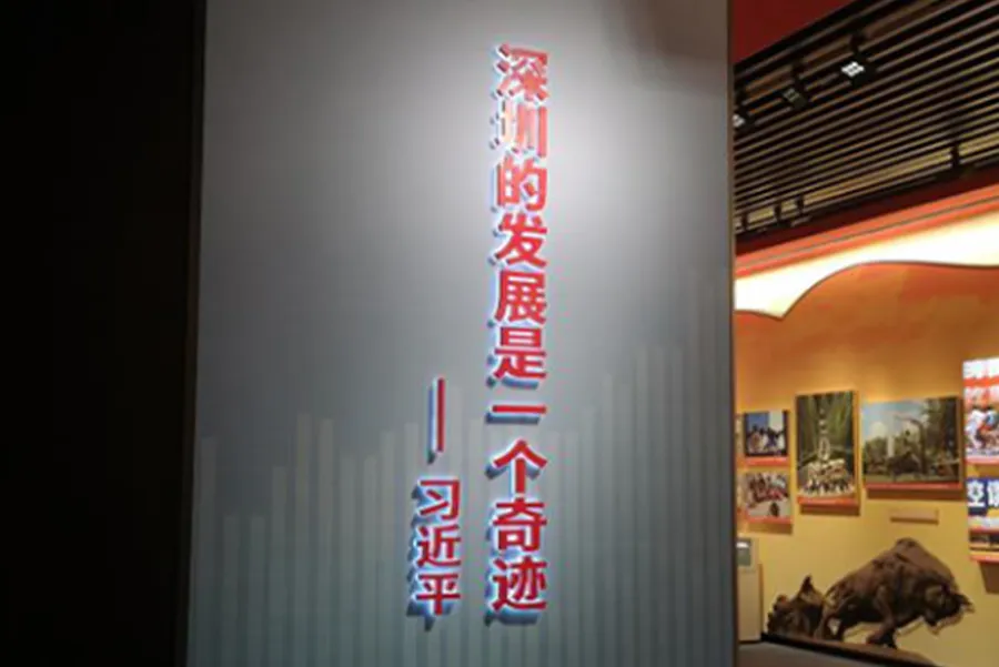 Shenzhen Special Economic Zone 40th Anniversary Qianhai Conference Celebration Exhibition Hall Advertising Logo Construction