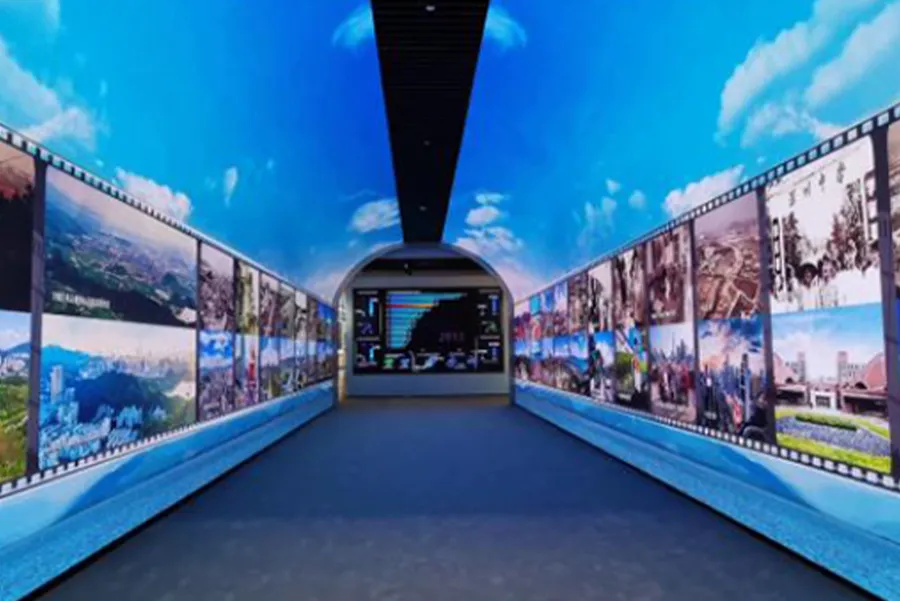 Shenzhen Special Economic Zone 40th Anniversary Qianhai Conference Celebration Exhibition Hall Advertising Logo Construction