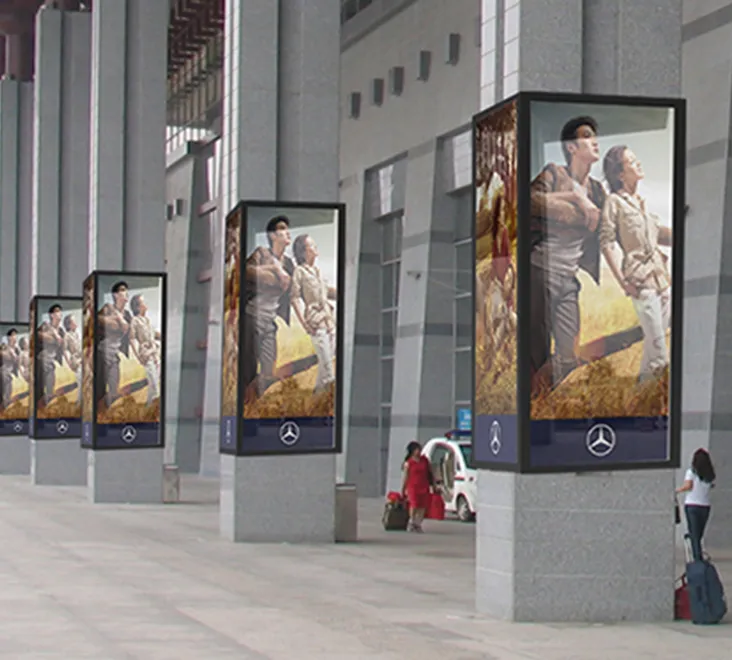 LED Column-wrapped Light Box