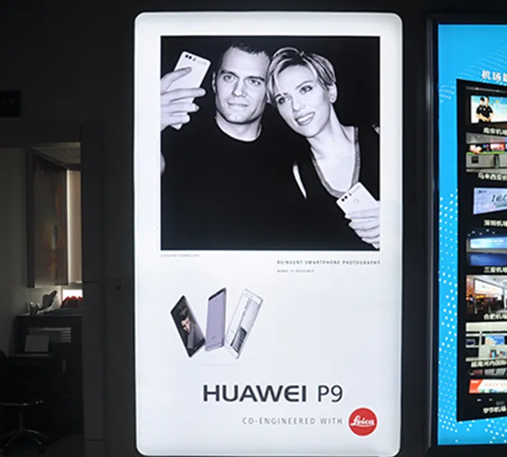 LED Rounded Corner Fabric Light Box