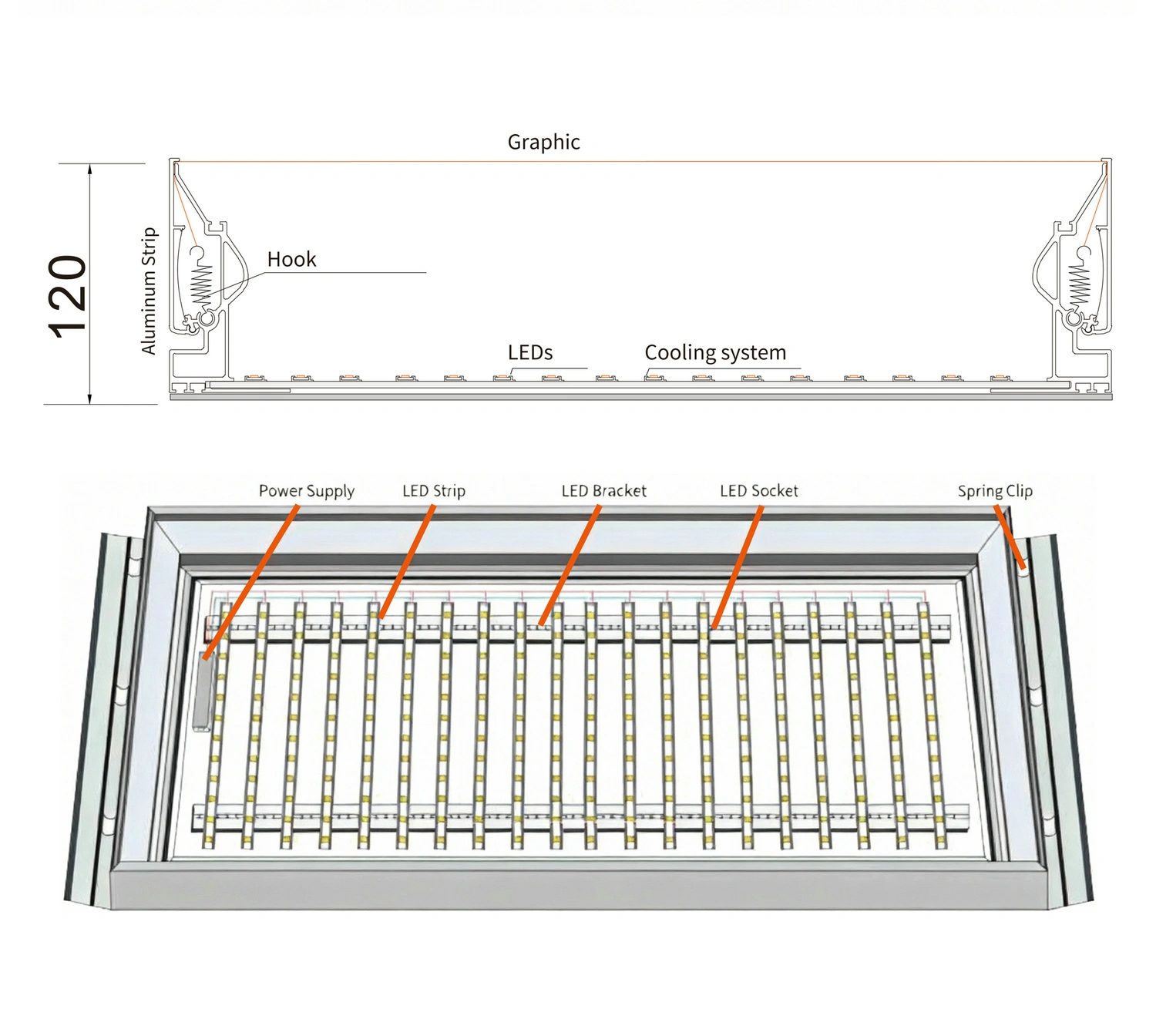 Structure-LED Snap-on Fabric Light Box-12000