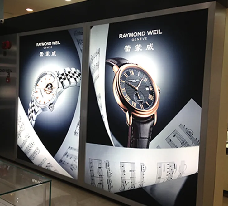 LED Snap-on Fabric Light Box for Airport-6075