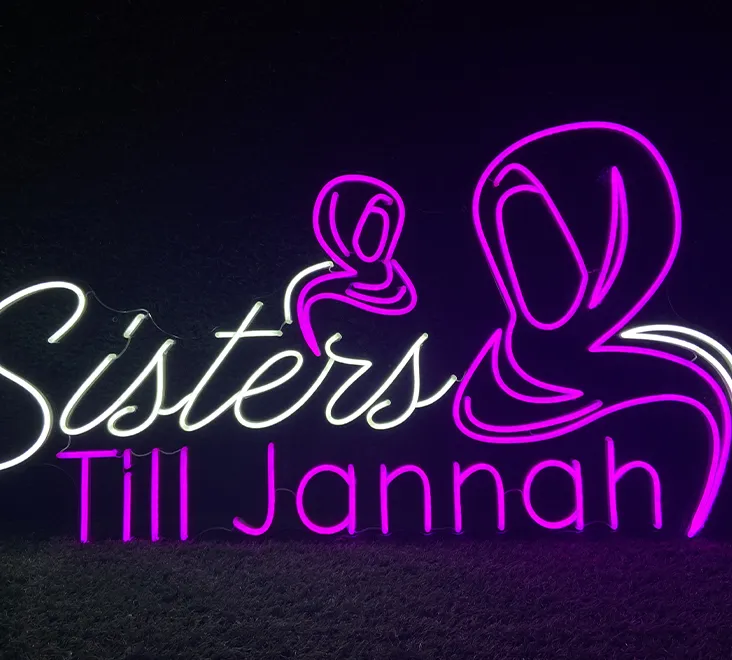 Split Neon Sign | Modular Neon Sign - HC Signs